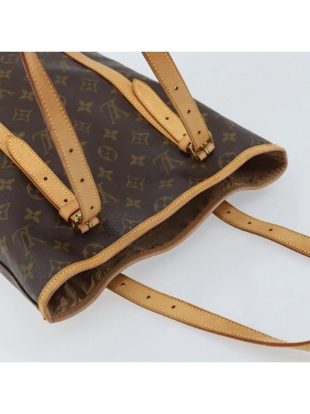 Authentic LOUIS VUITTON Monogram Bucket GM Shoulder Bag M42236 LV - Picture 13 of 16